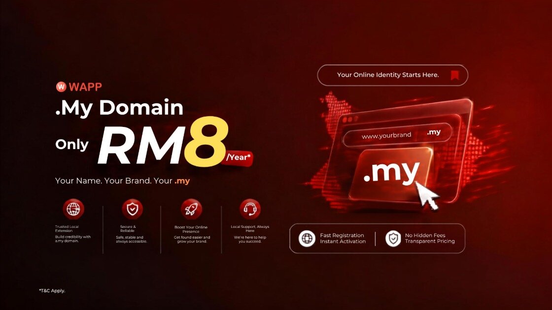 RM 8 Domain (Promo) — Ben | WAPP.MY Marketplace